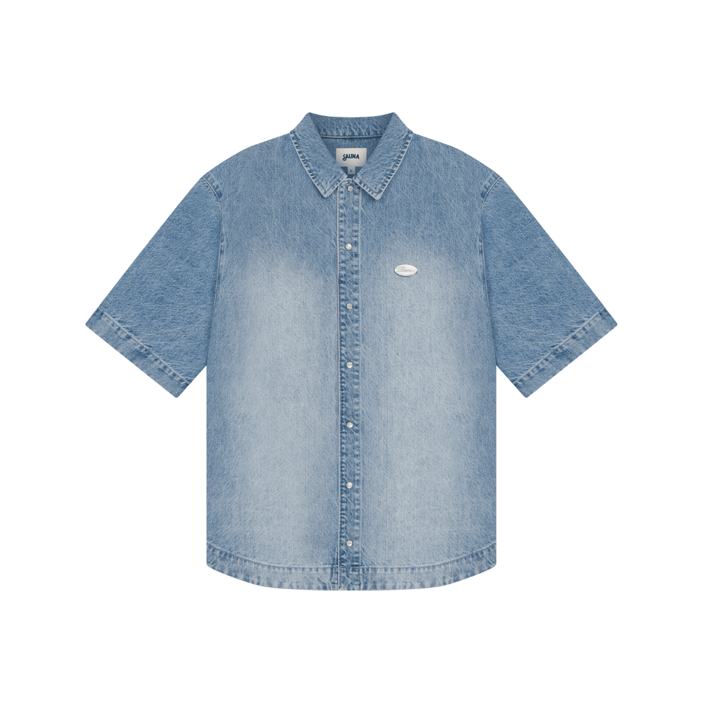 Denim S/S Shirt [Light Blue]