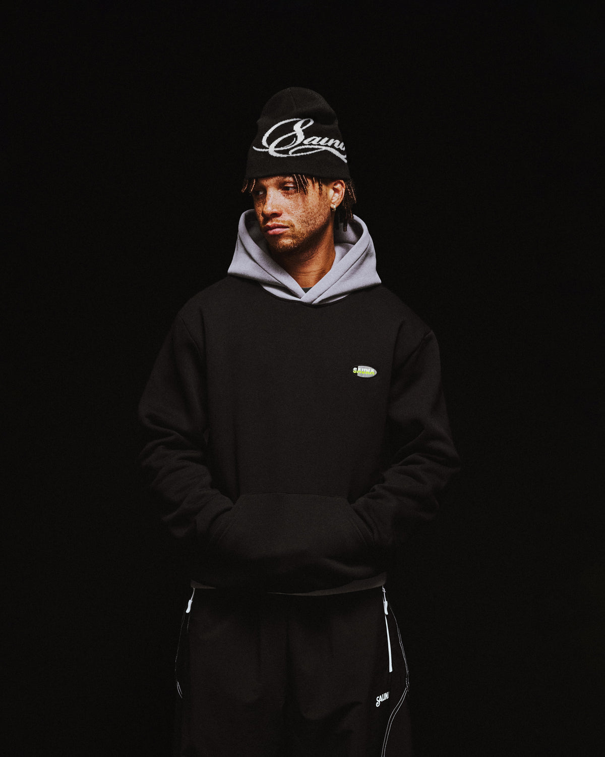 Two Tone Hoodie [Black/Grey]