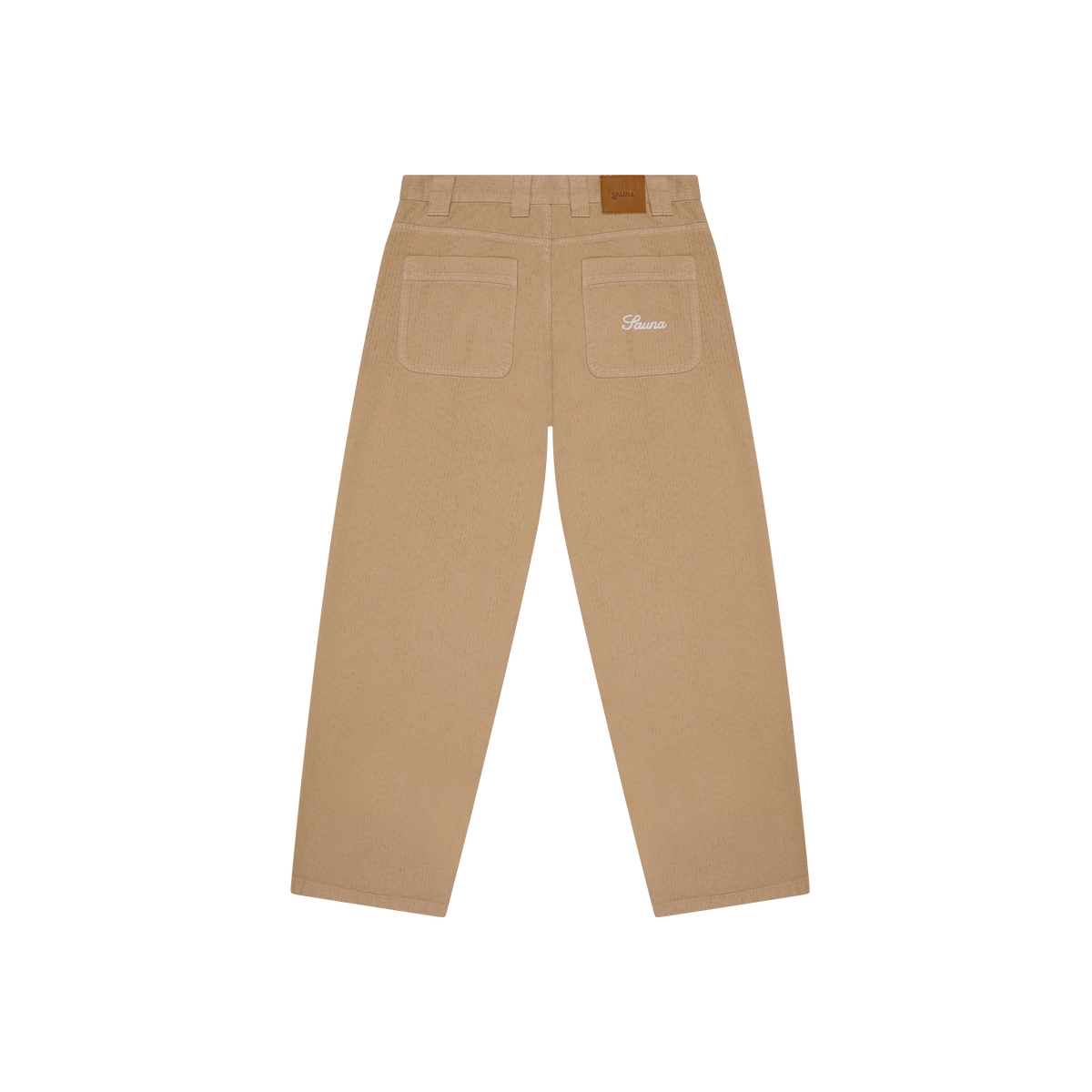 Cotton Baggy Jeans [Beige]