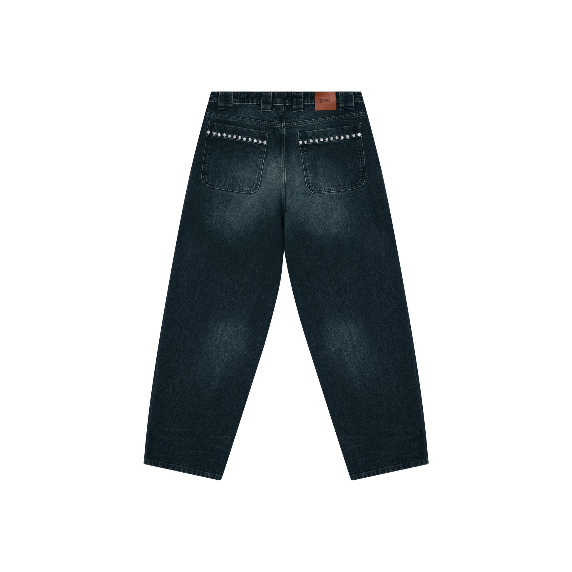 Denim Vintage Washed Baggy Jeans [Blue]