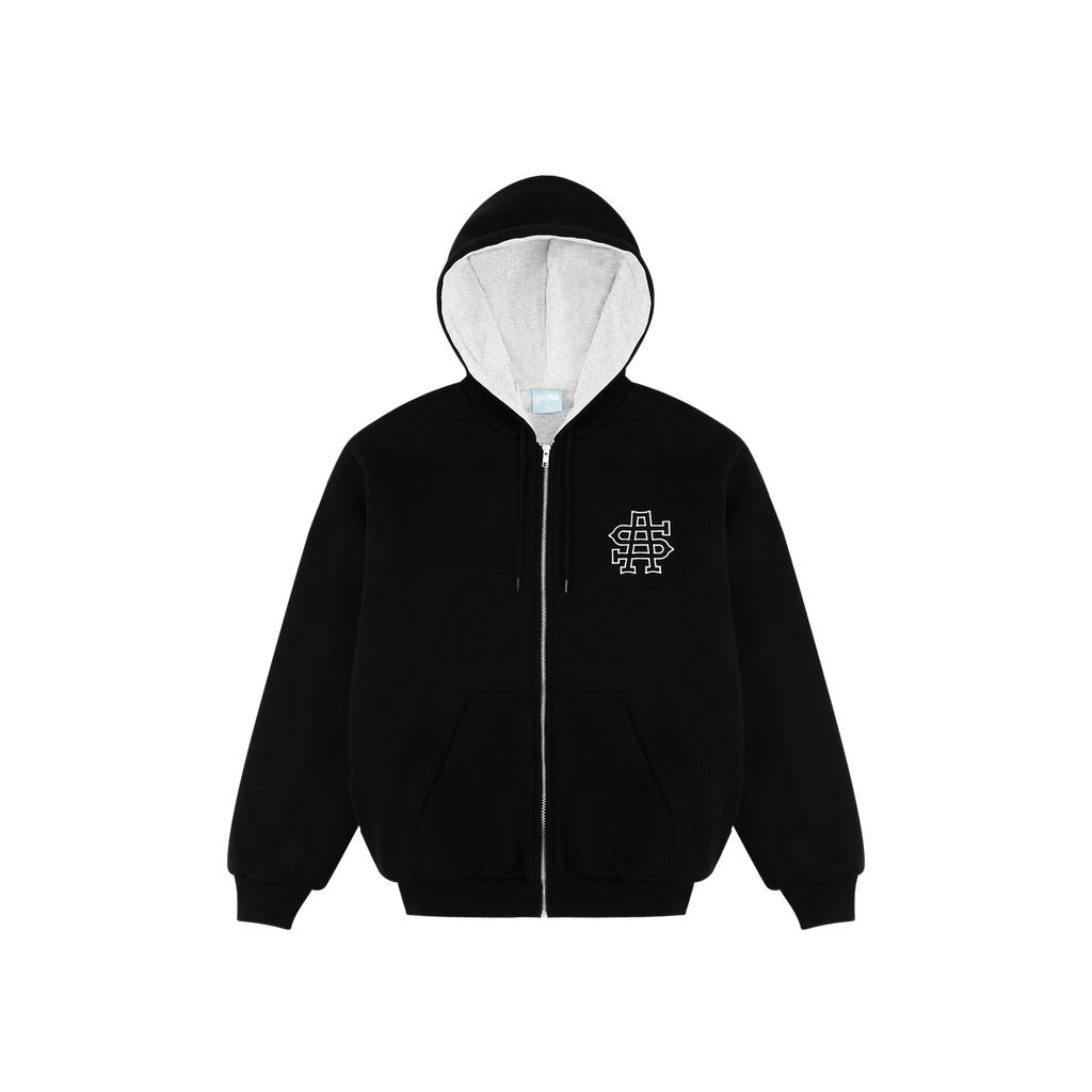 SA Zip-Hoodie [Black]