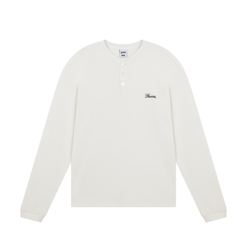 Waflle Henley L/S [Off-White]