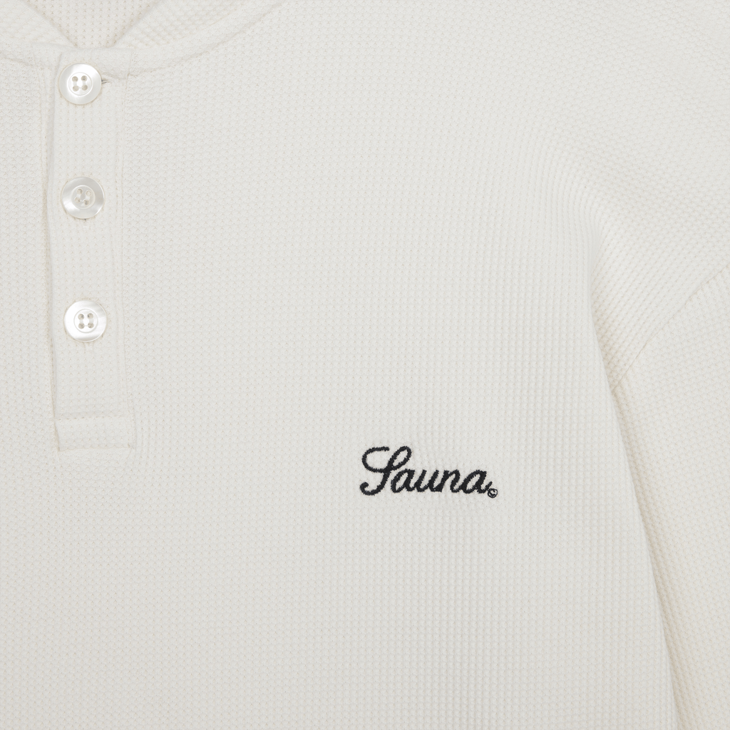 Waflle Henley L/S [Off-White]