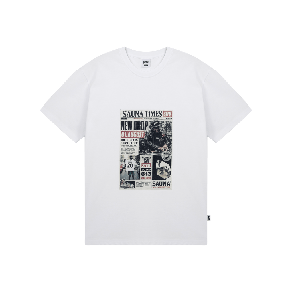 Newspaper Tee [White]