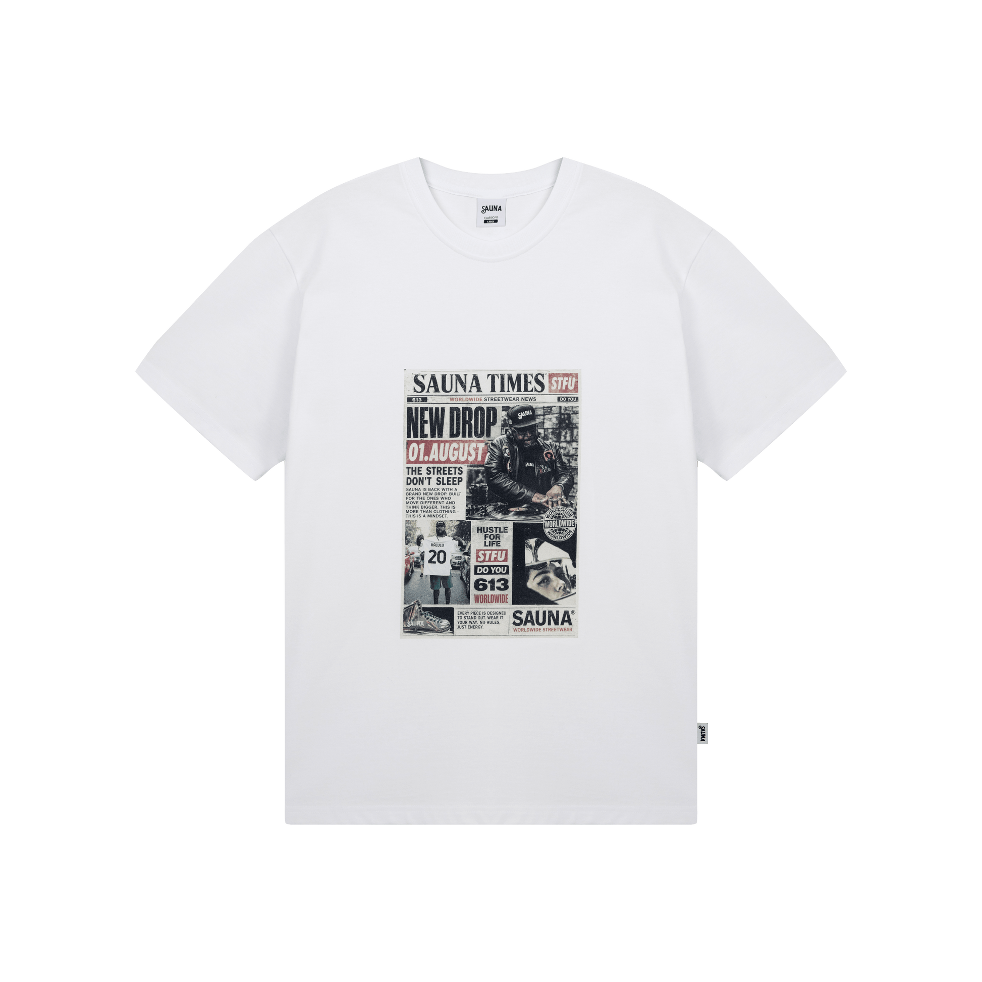 Newspaper Tee [White]