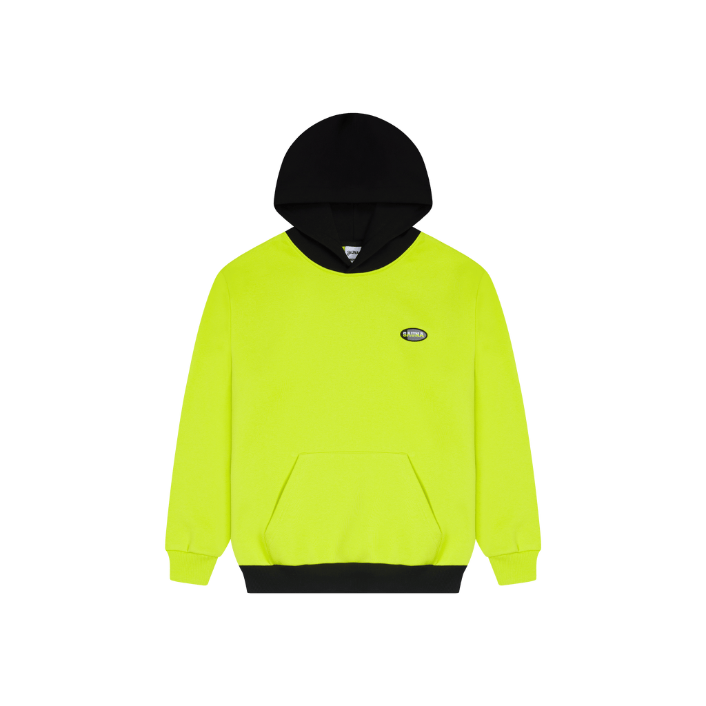 Two Tone Hoodie [Lime Green/Black]