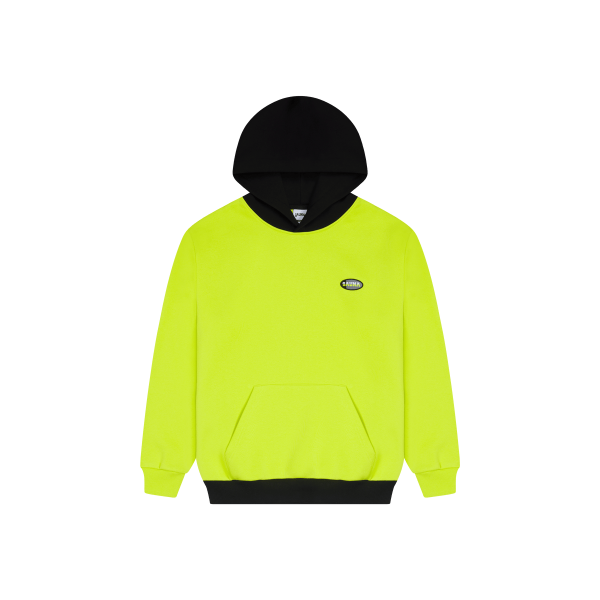 Two Tone Hoodie [Lime Green/Black]