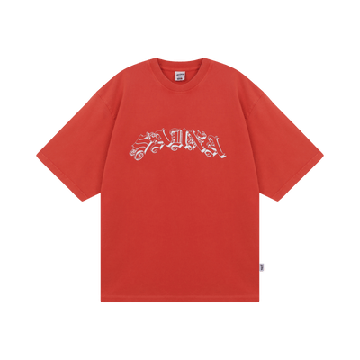 Washed Gothic Tee [Red]