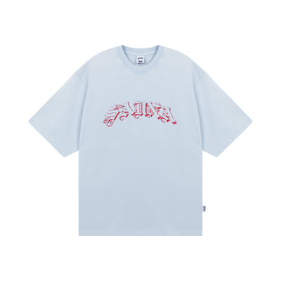 Washed Gothic Tee [Light Blue]