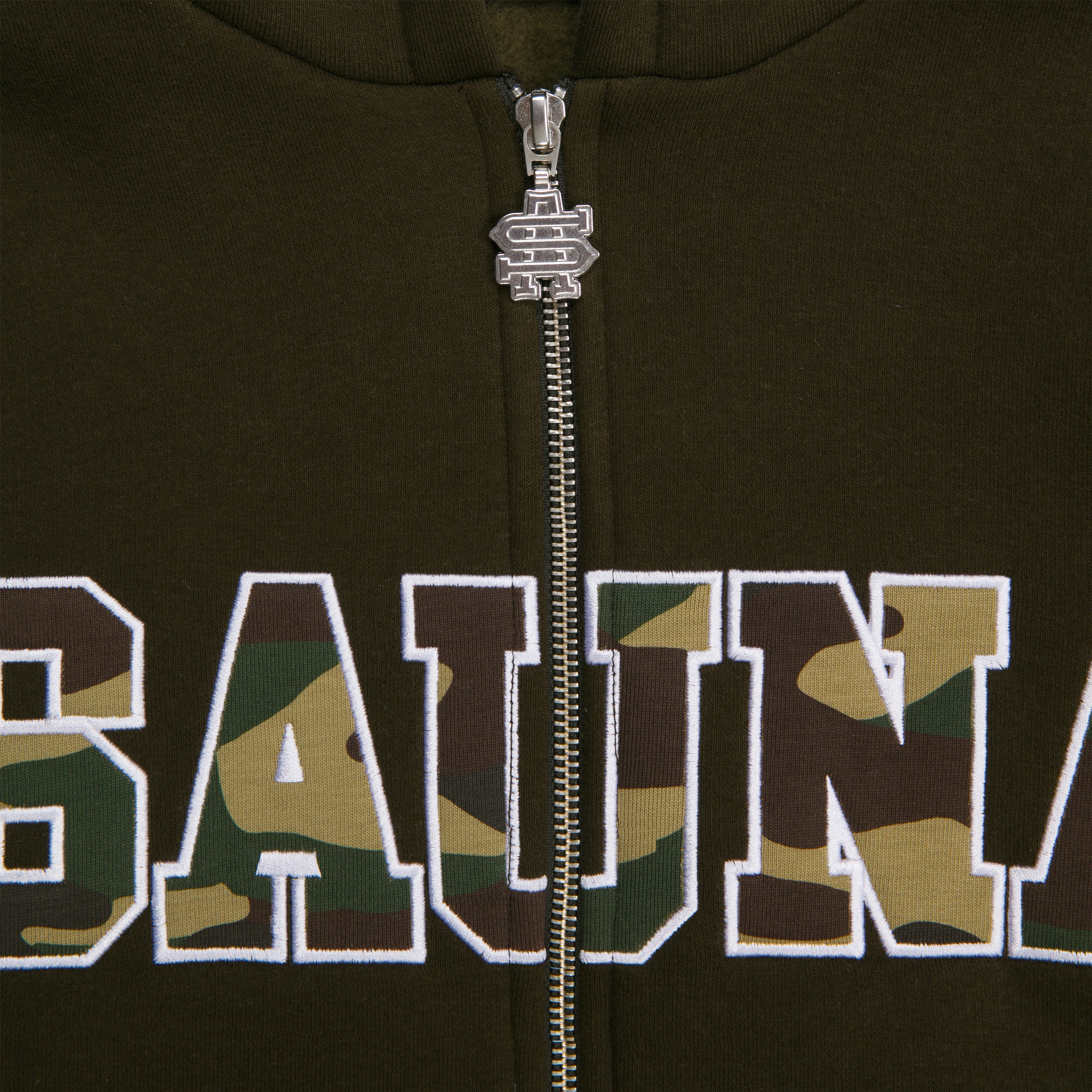 College Zip-Up Hoodie [GREEN] – Shop Sauna